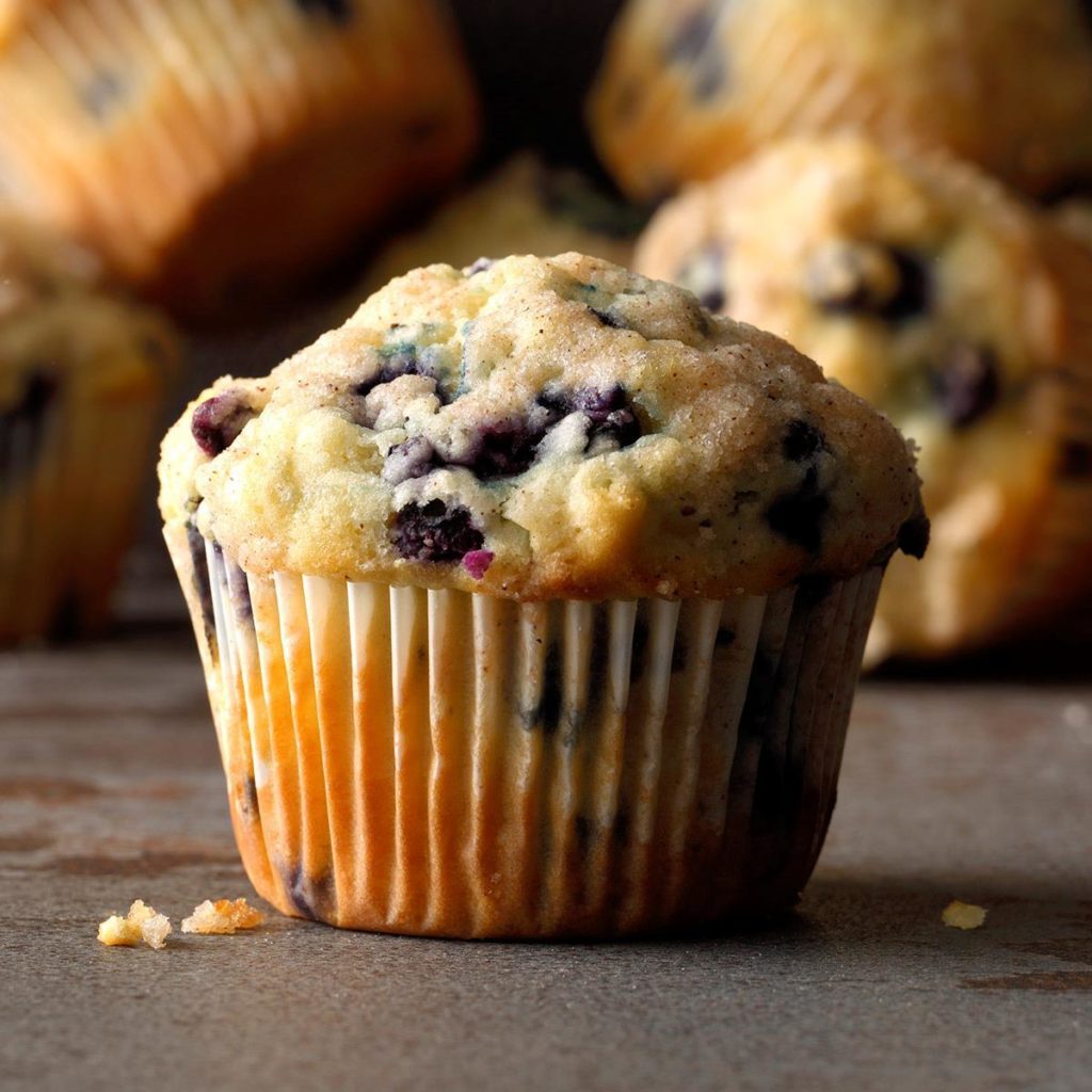 Blueberry Muffins With Freeze-Dried Blueberries