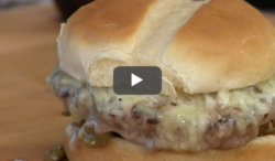 Freeze-dried and Rehydrated Cheeseburger