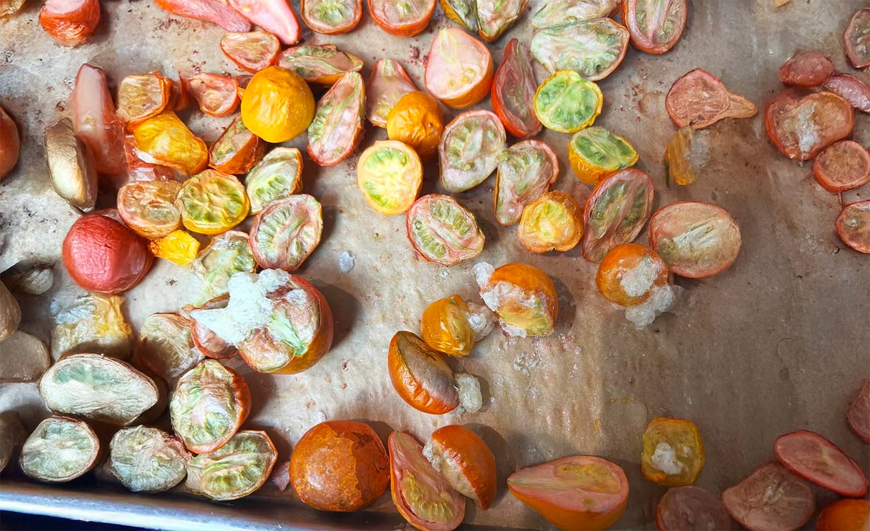 What is causing the white bubbles on some of my food?