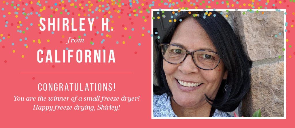 Winner of a Small Freeze Dryer