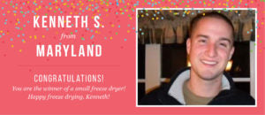 Winner of a Small Freeze Dryer