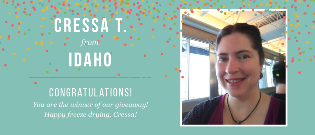 Winner of a Small Freeze Dryer