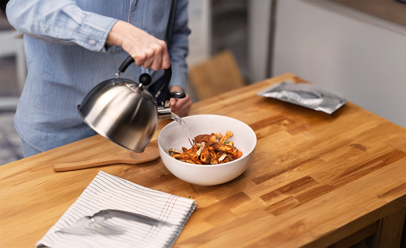Freeze-Drying and Rehydrating a Pasta Dinner