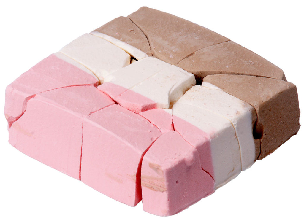 freeze dried Neapolitan ice cream