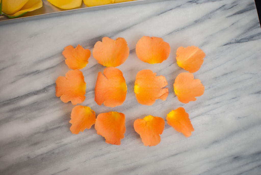 orange flower petals