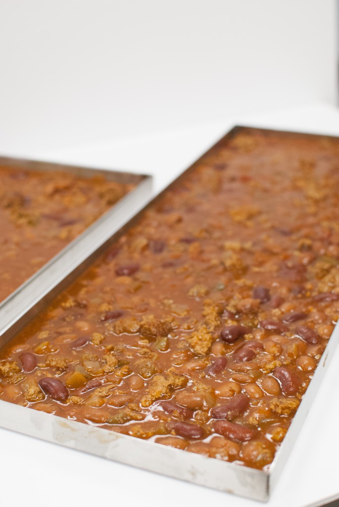 chili in freeze dryer trays