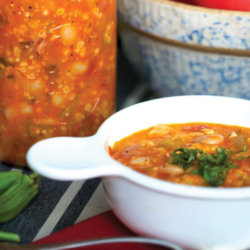 soup in a jar and in a bowl