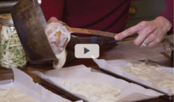 video thumbnail of a person pouring soup into freeze dryer trays