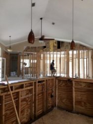 interior of a home being repaired