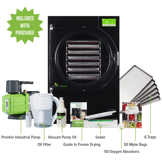 Harvest Right Home PRO Medium / Standard (M) Size Freeze Dryer Kit With  Free Accessories - Stainless Steel - NEW MODEL - (SHIPS IN 1-3 WEEKS)
