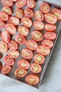 freeze dried tomatoes sliced in half