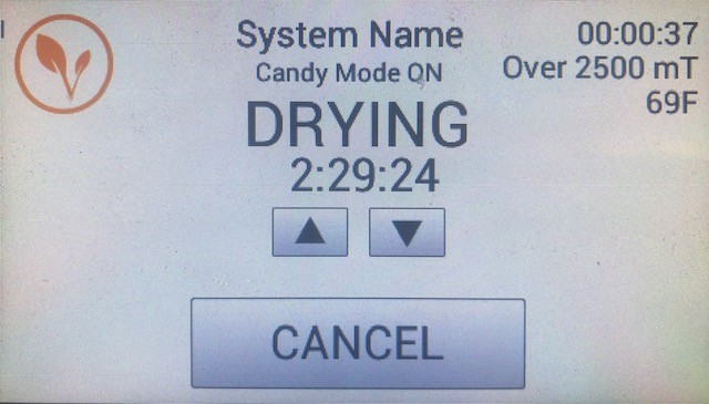Candy screenshot - Drying